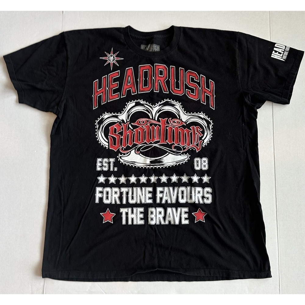 Headrush Anthony Pettis UFC "Showtime" T Shirt Black Men's Size XL